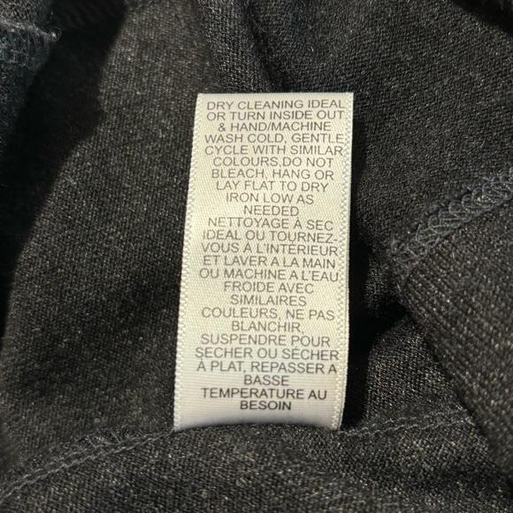 AYRTHIGHT Clothing Sz L Tunic Dress Jersey Knit High Boat Neck Pockets Bat Wing - Picture 7 of 7